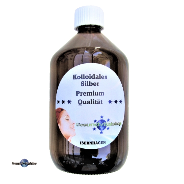 Kolloidales Silber Premium, Braunglas 500ml